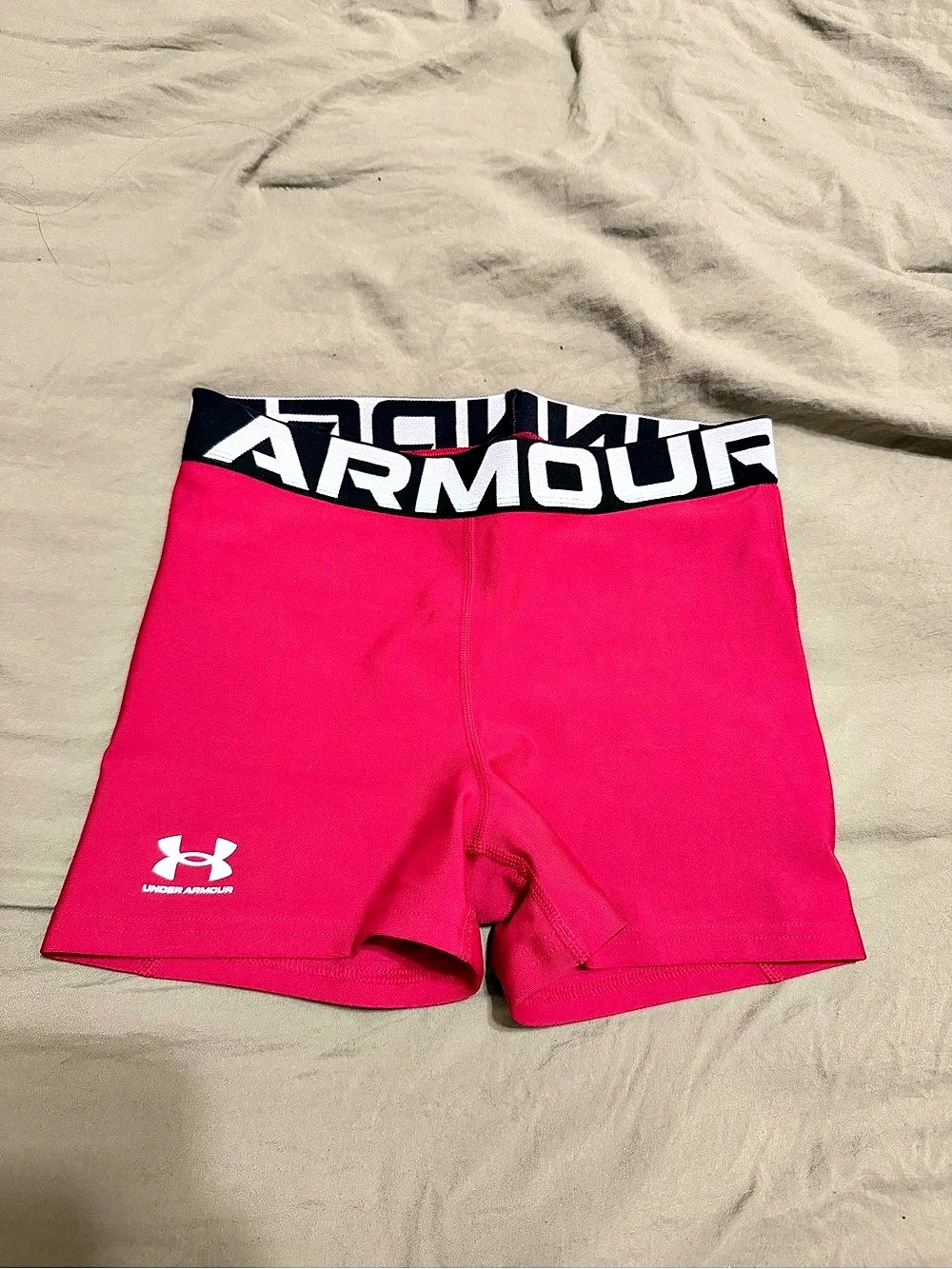 Under Armour Shorty Compression Shorts Pink & Black